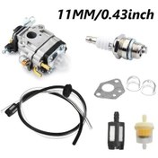 Resim Dream011 43cc-49cc Mini Motosikletler, 2 Zamanlı Çim Biçme Makineleri, Scooterlar, 40-5 Karbüratörler Ve 11mm/15mm Buji Yağ Hortumu Uyumlu Silvery-style 1-11mm 