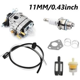 Resim Dream011 43cc-49cc Mini Motosikletler, 2 Zamanlı Çim Biçme Makineleri, Scooterlar, 40-5 Karbüratörler Ve 11mm/15mm Buji Yağ Hortumu Uyumlu Silvery-style 1-11mm 