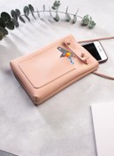 Resim dk leather Kadın Pudra Küçük Cepli Omuz Askılı Çapraz Kadın Çantası, Minimal Telefon Çantası 