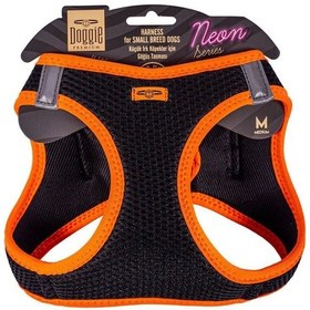 Resim Doggie Havalı Dokuma Neon Küçük Irk Göğüs Tasması Turuncu 38-44 Cm Ang-m Çok Renkli 