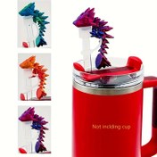 Resim 1 Adet 3D Baskılı Silikon Pipet Kapağı, Dönebilir Toz Geçirmez Kapak - 30 ve 40oz Tumblerlar İçin, Düğün & Parti Bardak Aksesuarı, Tatil Hediyesi 