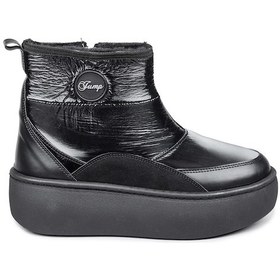 Resim Jump 60129 Suya Dayanıklı Kaydırmaz Taban Siyah Kadın Kar Botu Siyah 