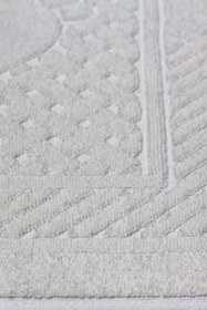 Resim Pamuklu Ayak Havlusu | 3’lü Paket | Havlu Paspas Seti | Banyo Paspası | Ayak Havlusu | Otel Serisi | 50x70 cm - Beyaz 