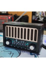 Resim Teknowork NNS Kft-1482 Nostaljik Radyolu Bluetooth hoparlör 
