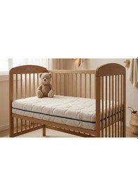 Resim 12Cm Cotton Süngerli Bebek Çocuk Beşik Yatağı 60x120 Yıkanabilir Kılıflı Park Yatak Oyun Parkı 