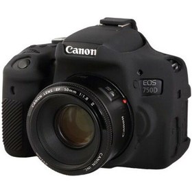 Resim Easycover Canon Eos 750D İçin Silikon Kılıf 
