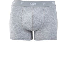 Resim Açık Gri Melanj Trendy 2'li Pamuklu Boxer Seti 