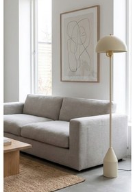 Resim Toms Krem Lambader Modern Dekoratif Metal Tasarım Şık Yerden... Krem 