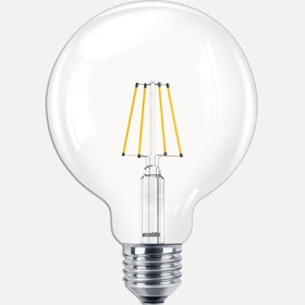 Resim Ecolite Filament G95 6.5 W Sarı Klasik E27 Duy Led Ampul 