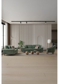 Resim Armada 3+3+1 Koltuk Takımı Yeşil Yeşil 