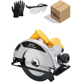 Resim Spech Power 3700 Watt Bakır Sargılı 45° Döner Tablalı Profesyonel Ahşap Daire Testere Sunta Kesme Makinesi 