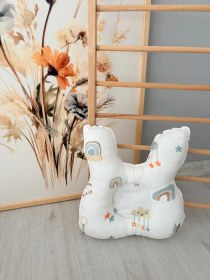 Resim %100 Pamuk Kafa Şekillendirici Yastık Soft Çıngırak 