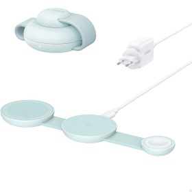 Resim Anker Maggo 3In1 Kablosuz Katlanir Şarj Ci̇hazi Yeşi̇l 