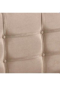 Resim Nironyatak Polo Tek Kişilik Yatak Başlığı - 120 Cm Sütlü Kahve Kumaş Başlık 