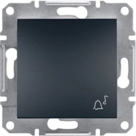 Resim Schneider Electric Asfora Antrasit Çerçevesiz Zil İşaretli Lıght Buton 