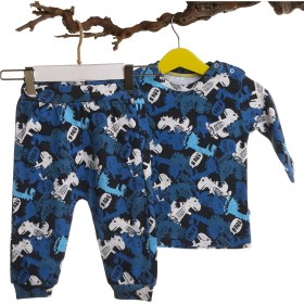 Resim Mymio İnterlok Kaykaylı Dinazor Bebek Pijama Takım 