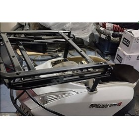 Resim Special Alfa 110 Uyumlu Kızaklı Kurye Çanta Demiri Ergoline Sürgülü Pizzacı Paket Demiri Arasmto 