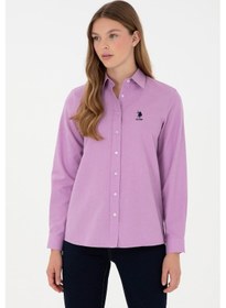 Resim U.s. Polo Assn. Kadın Lila Gömlek Desenli 50297012-vr034 Lila 