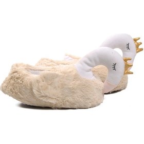 Resim Aspor Bej Kadın Panduf Kuğulu Panduf G Çok Renkli 