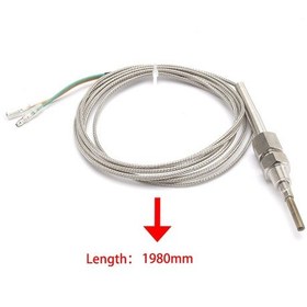Resim Araba Modifiyeli Gösterge 12v Evrensel 52mm Elektronik Gösterge Egzoz Sensörü 1082 