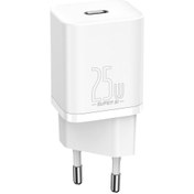 Resim Baseus Type-C 25 Watt Hızlı Şarj Aleti Beyaz 