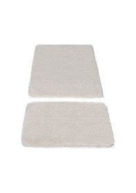 Resim Koza Home Koza Home Segura Peluş Krem Kaydırmaz Taban Banyo Paspası Krem 
