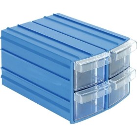 Resim 12'li Set Plastik Oval 4 Çekmeceli Saklama Kutusu, Şık ve Kullanışlı Organizasyon Ürünleri 