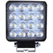 Resim Off Road Kare Led Çalışma Lambası 16 Ledli 12-24V / 48W 