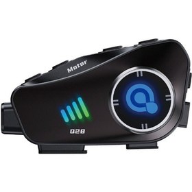 Resim Q28 İntercom Kameralı Hd 1080p Kameralı Kask Kulaklık Su Geçirmez 32gb Hafıza Kartlı 