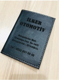 Resim Appcity Kişiye Özel Isimli Deri Ruhsat Kılıfı (373151982) 
