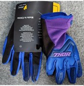 Resim Techbloom 2025 Yeni Mor Xl Dört Mevsim Tam Parmak Dağ Bisikleti Eldiveni Nefes Alabilir Outdoor Spor 