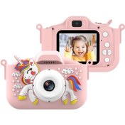 Resim Youtek Çocuklar İçin 1080p Hd Çift Kameralı, 32gb Bellek Kartlı, Oyun Özellikli Dijital Fotoğraf Makinesi - Pembe 