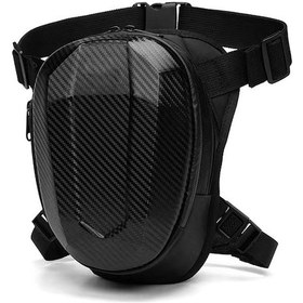 Resim Ranyeek Motorcycle Çantası Sulu Dayanıklı Çok Amaçlı Bel/bacak Çantası Motosiklet Yolcuları İçin Taşınabilir Siyah Siyah 