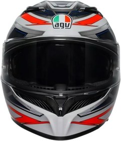Resim AGV K3 Motosiklet Kaskı Kapalı Kask Space Matt White Red Fluo 