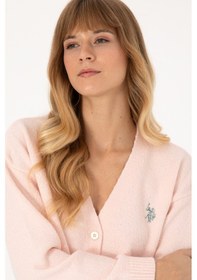 Resim U.s. Polo Assn. Kadın Pudra Hırka Triko 50314717-vr042 Pudra 
