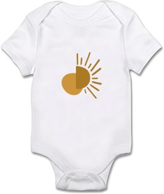 Resim GREY Bebek Body / Bebek Zıbın / Yarım Kol Bebek Zıbın / Baskılı Bebek Zıbın 