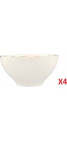 Resim Porland Altın Yaldız Kase 22CM 4'lü 04ALM007411 
