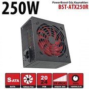 Resim POWERBOOST 250W BST-ATX250R 12CM FANLI POWER SUPPLY Power Boost