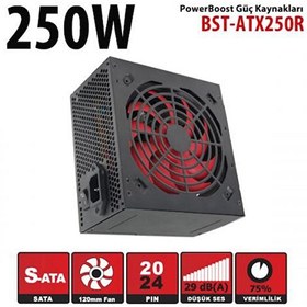 Resim POWERBOOST 250W BST-ATX250R 12CM FANLI POWER SUPPLY Power Boost