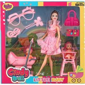 Resim Nessiworld Cindy Doll Pusetli ve Mama Sandalyeli Bebek 02456 
