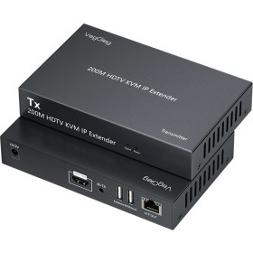 Resim Veggieg 1080P Full Hd 60Hz HDMI Kvm Ip Extender 200 Metre CAT5E/6 HDMI Menzil Genişletici Uzatıcı 