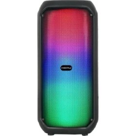 Resim Mcreative Ht-959 Taşınabilir Şarjlı Bluetooth Hoparlör 4 Inç Çift Bass Rgb Işıklı Usb/Bt/Tf Tws Ses Sistemi 