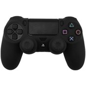 Resim Sony Playstation 4 Pro / Ps4 Slim / Playstation 4 Gamepad Koruyucu Kılıf İçin Data Frog Silikon Kapak - Siyah 