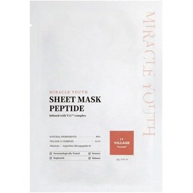 Resim Village 11 Factory Miracle Youth Sheet Mask Peptide 23 Gr Peptit Maskesi 