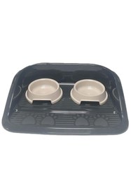 Resim Shop a Way Siperl Kabı 2’li Set 300 ml Mama Su Kabı Kedi ve Küçük Köpek İçin Hijyenik Dökülm 