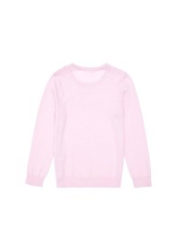 Resim U.S. Polo Assn. Kız Çocuk Pembe Bisiklet Yaka Basic Kazak 50288945-VR041 