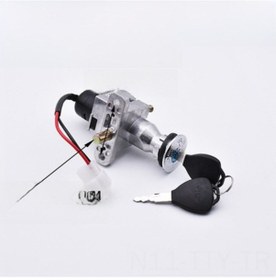 Resim Dianziye Elektrikli Motosiklet Güvenlik Kilidi - Açma-kapama Anahtarı, Direksiyon Kilidi Ve Çalıştırma Anahtarı Standart Tip, Qiao Ge 2 Tel 