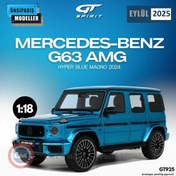 Resim 1:18 2024 Mercedes Benz G63 AMG Hyper Blue Magno 