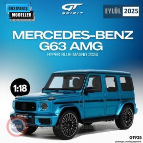 Resim 1:18 2024 Mercedes Benz G63 AMG Hyper Blue Magno 