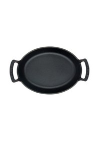 Resim Lava Döküm Tava 27x20 CM Oval Çift Kulplu 